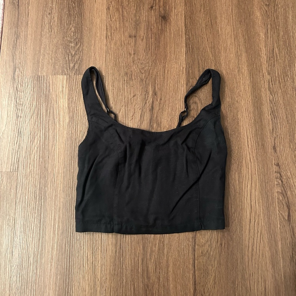 Abercrombie Black Crop Top
